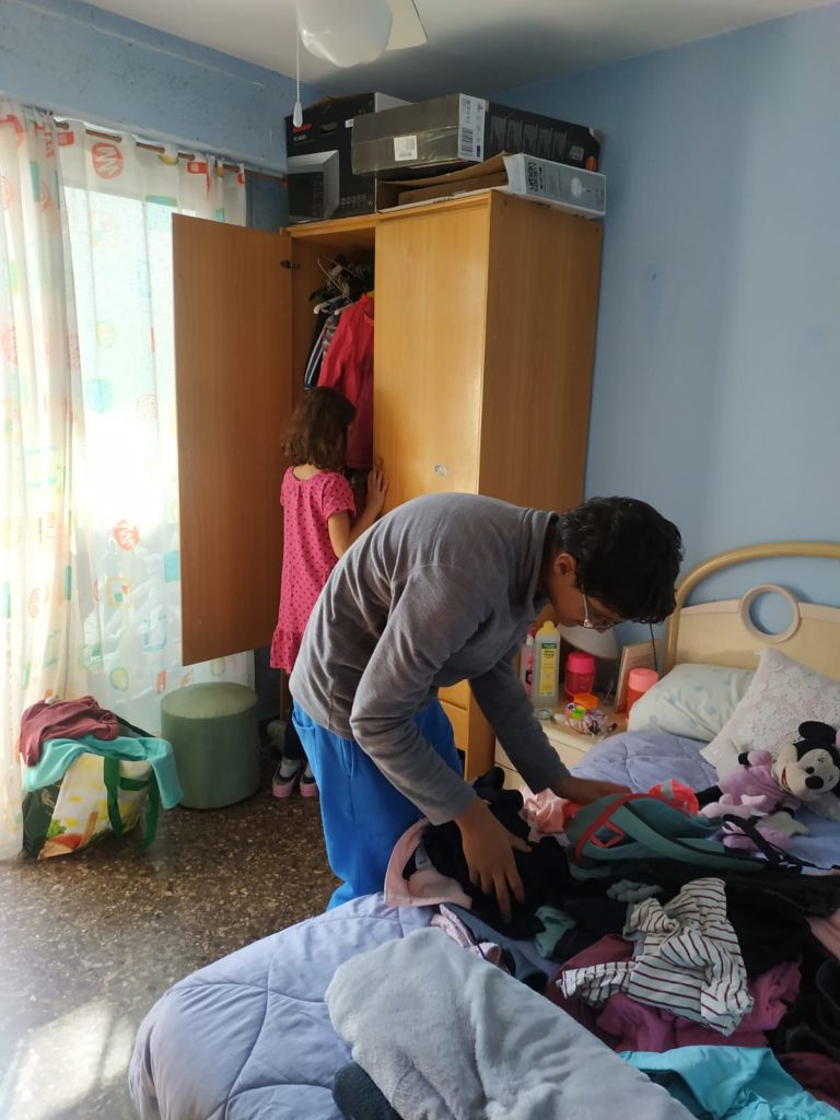 Niños durante la baja escolar Covid-19